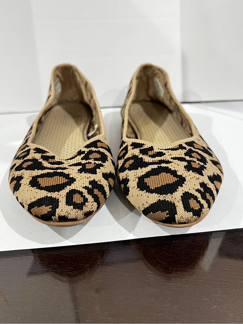 Skechers Animal Print Washable Knit Slip-On Cleo Claw-Some Flat Shoes Size 8 - Picture 2 of 12